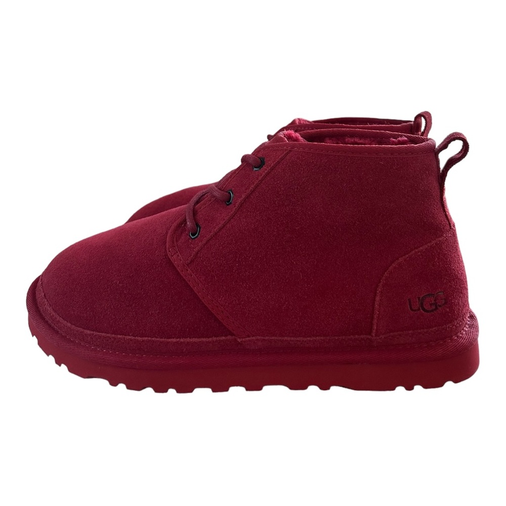 UGG Men's Neumel Boots Samba Red S/N 3236 Size 10 New - Picture 2 of 9